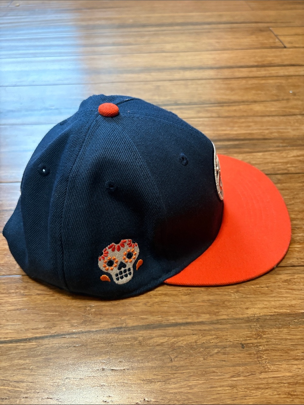 Club America Días De Muertos SnapBack Hat Cap Blue Sugar Skull Liga MX Futbol - Picture 4 of 8